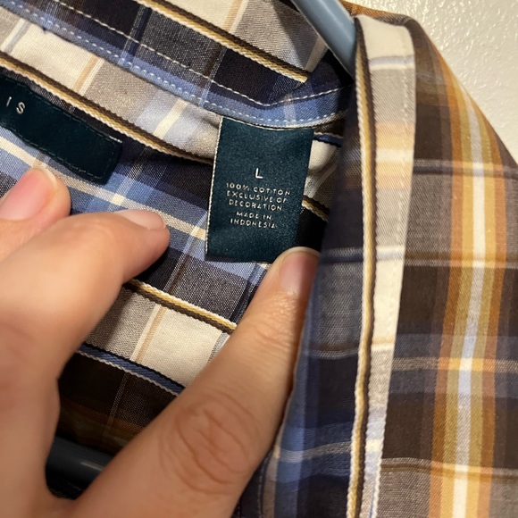 Perry Ellis SlimFit 100% Cotton Shirt Size Large - Picture 4 of 6